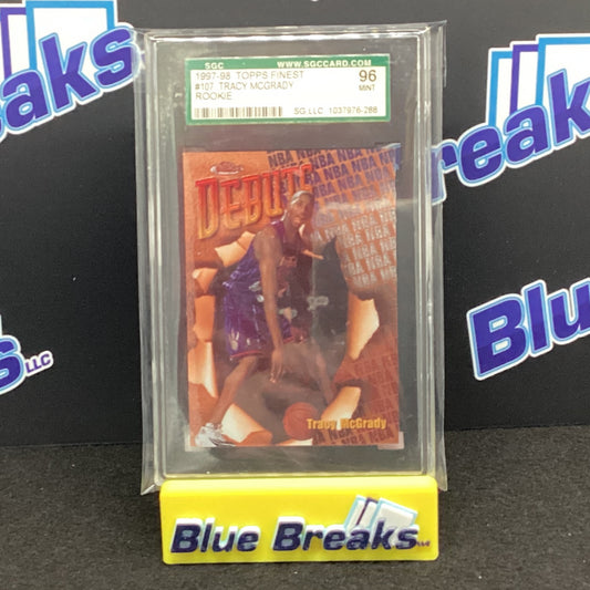 1997-98 Topps Finest Tracy McGrady #107 SGC 96