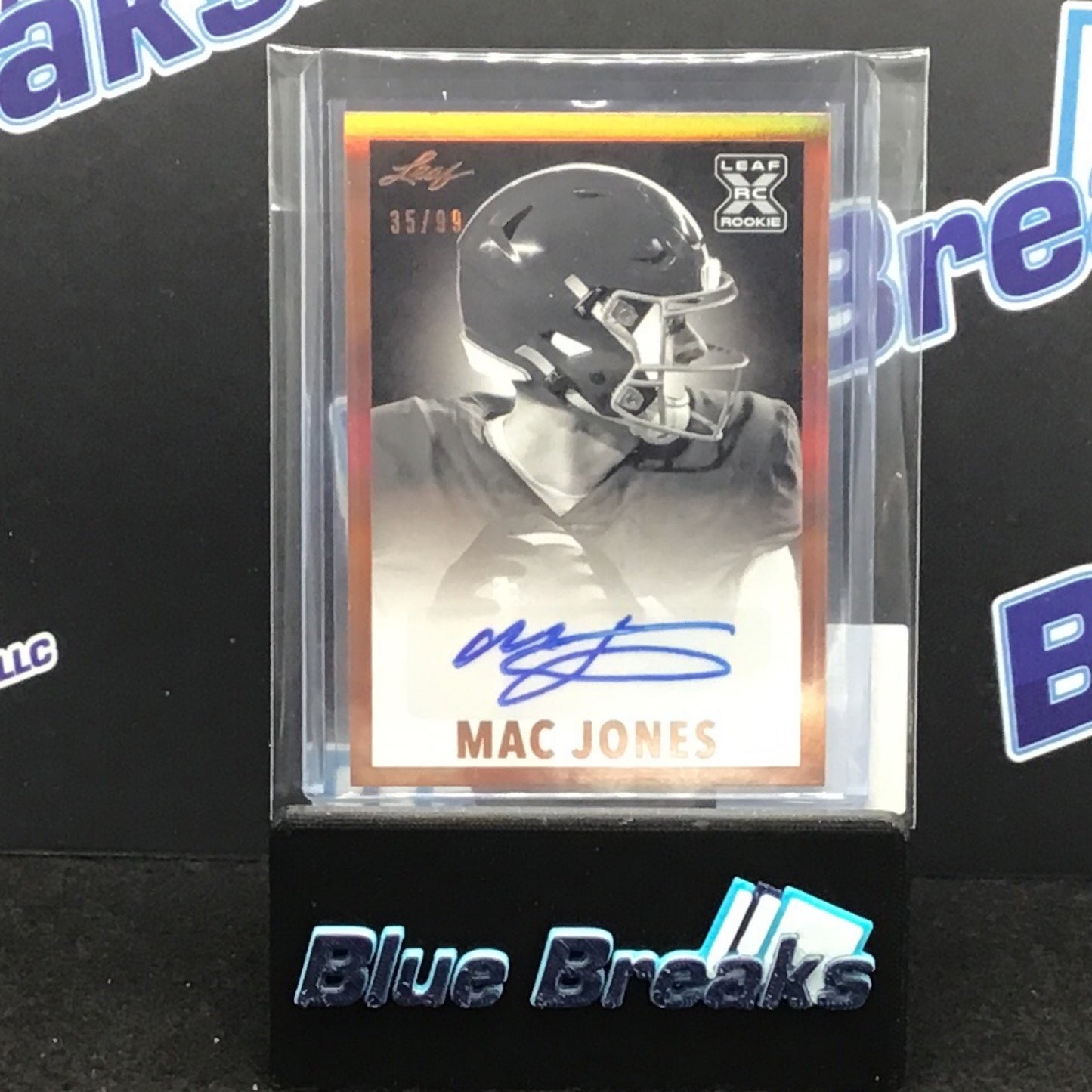 2021 Leaf 1960 Signatures Mac Jones 35/99 #BW-MJ1 Patriots