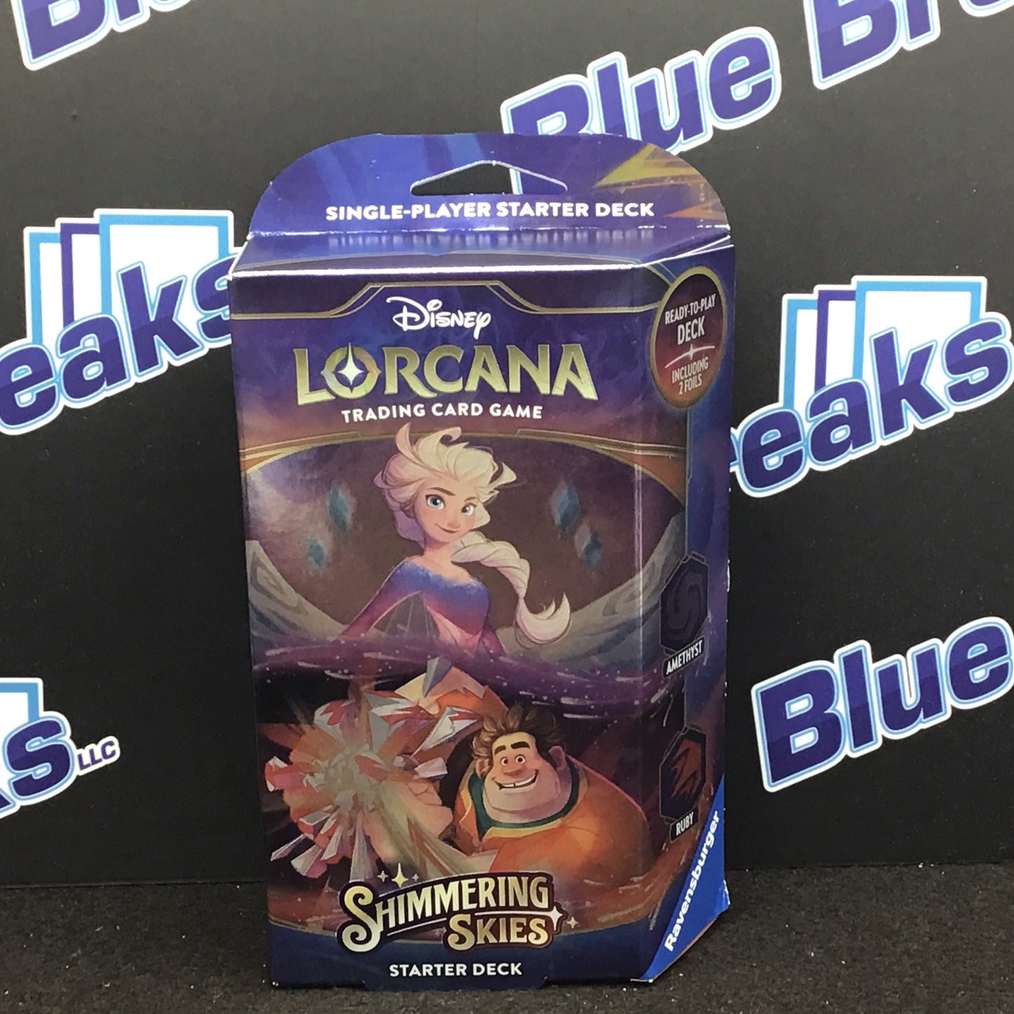 Disney Lorcana: Shimmering Skies Starter Deck Elsa Ralph Amethyst Ruby