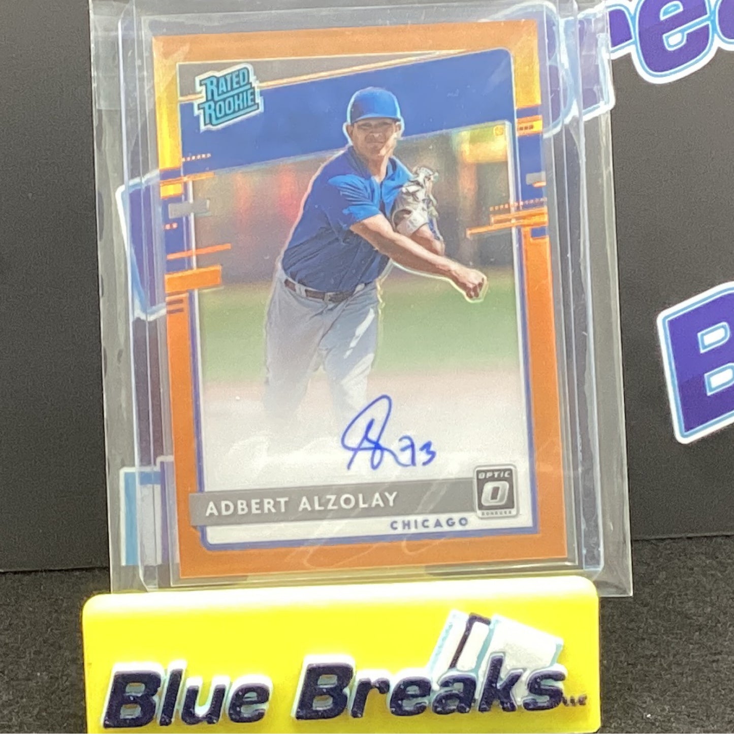 2020 Panini Donruss Optic orange Adbert Alzolay auto 94/99 #RRS-AD