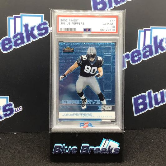 2002 Finest - Julius Peppers - #77 - PSA 10 - Carolina Panthers