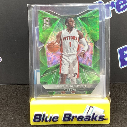 2016-17 Panini Spectra Neon Green Prizm Die Cut Reggie Jackson 24/25 #37 Pistons