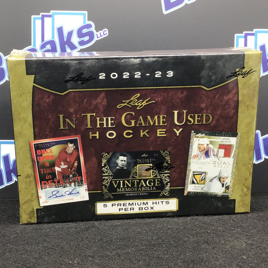 2022-23 Leaf In The Game Used Hockey