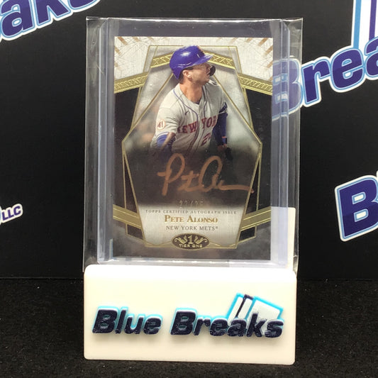 2022 Topps Tier One Pete Alonso auto 22/35 #PPA-PA Mets