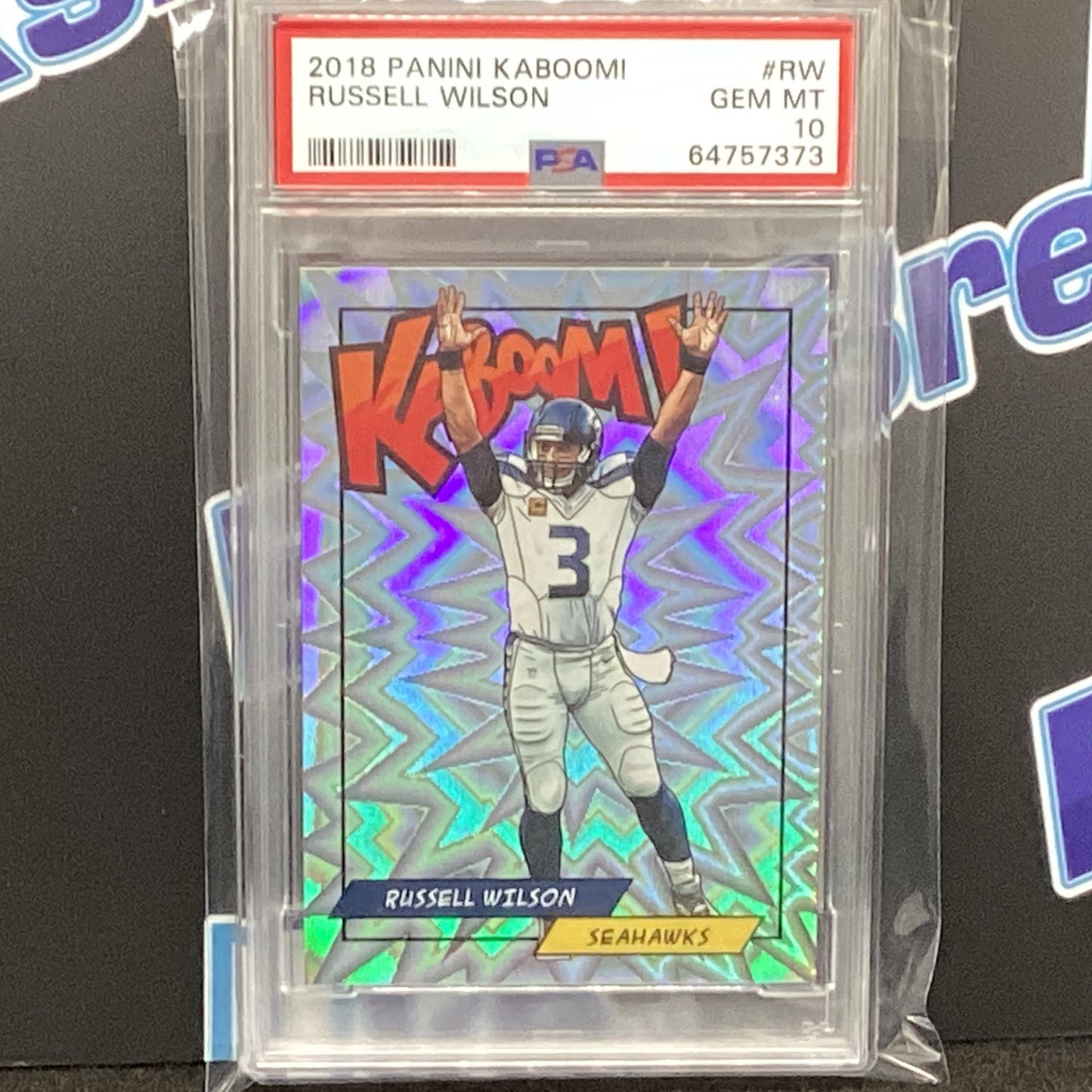2018 Panini Kaboom Russell Wilson Gem MT 10 K-RW