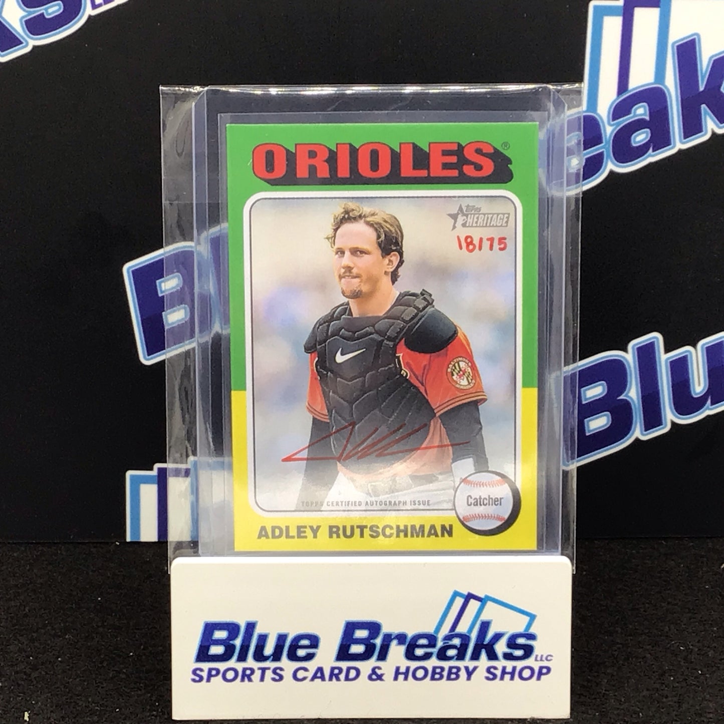 2024 Topps Heritage Adley Rutschman auto 18/75 #ROA-AR Orioles