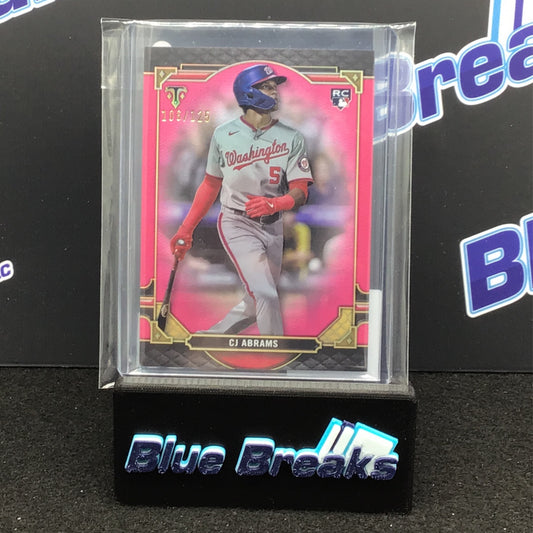 2022 Topps Triple Threads Pink CJ Abrams 106/125 #95 Nationals