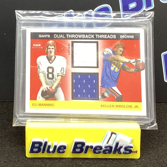 2004 Fleer - Eli Manning - Kellen Winslow - New York Giants - Cleveland Browns - 38/100