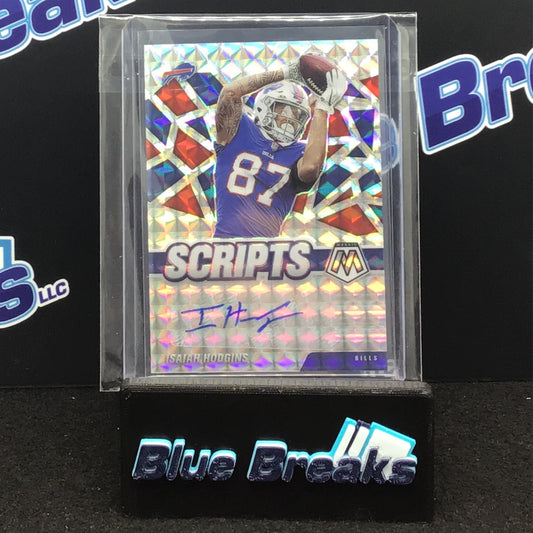 2021 Panini - Mosaic -- Isaiah Hodgins - Buffalo Bills - Scripts - Auto - S-IH