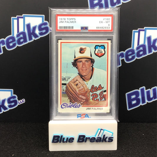 1978 Topps Jim Palmer #160 PSA 6 Orioles