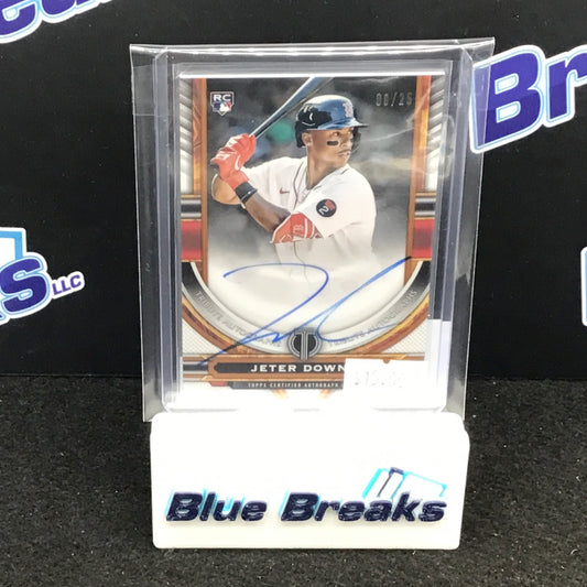 2023 Topps Tribute Jeter Downs auto 08/25 #TA-JD Red Sox