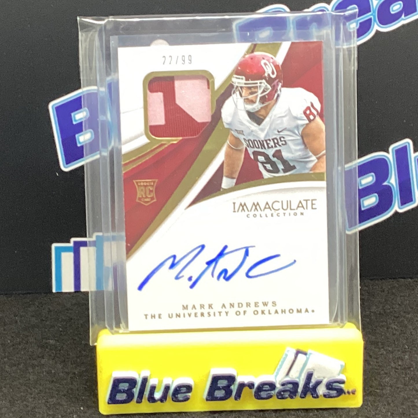 2018 Panini Immaculate - Mark Andrews 22/99