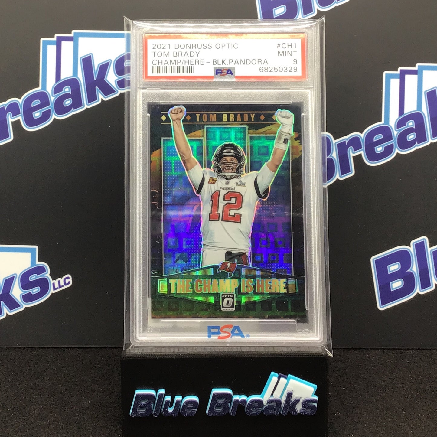 2021 Donruss Optic Black Pandora The Champ is Here 14/25 PSA 9 - Buccaneers