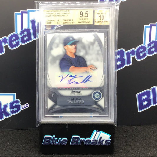 2010 Bowman Sterling - Taijuan Walker - Prospect Autographs - Seattle Mariners - BSP-TWA - BGS 9.5