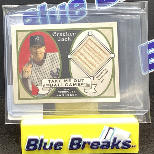 2005 Topps Cracker Jack Alex Rodriguez bat
