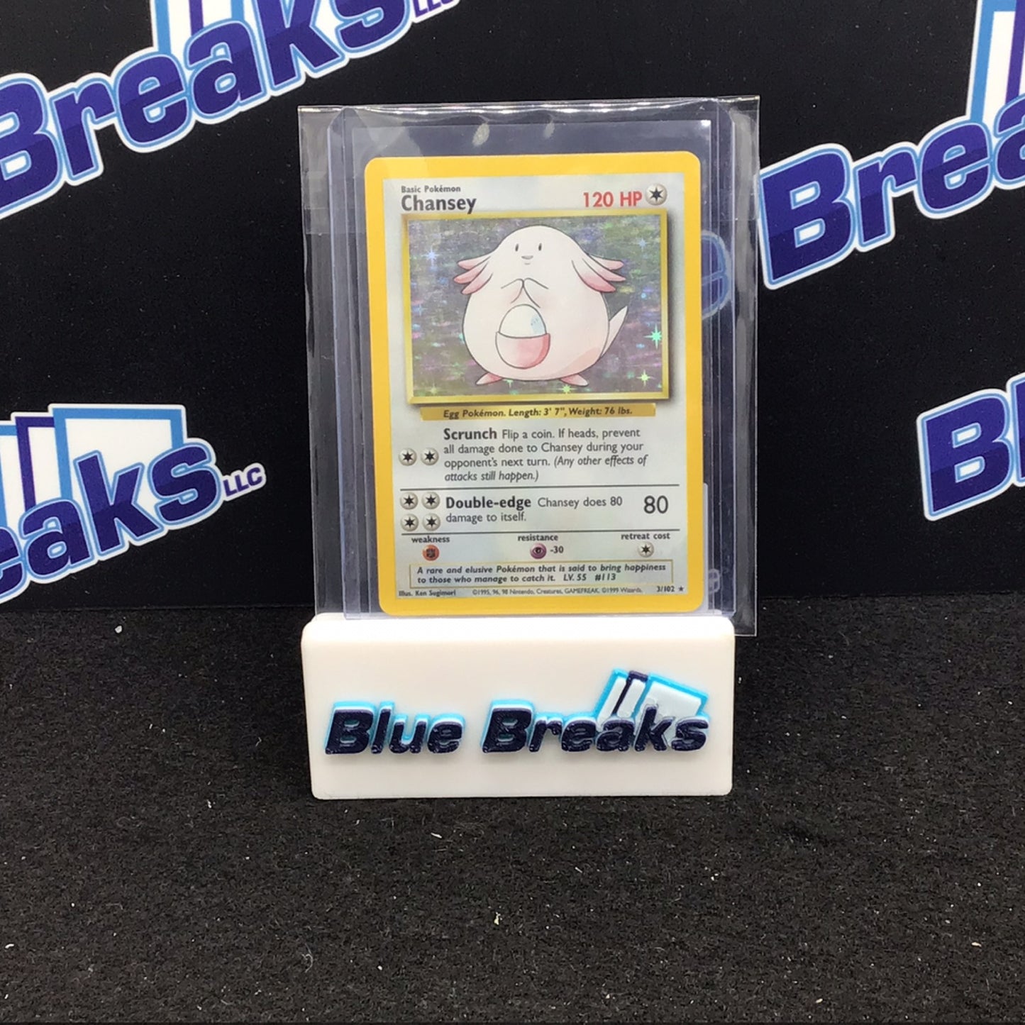 1999 Pokémon Chansey Holo 3/102