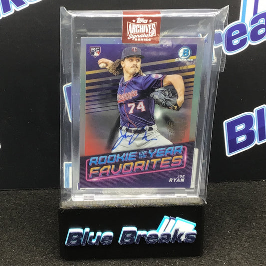 2022 Topps Archives Signature Series Joe Ryan 3/3 #ROYF-13 Twins