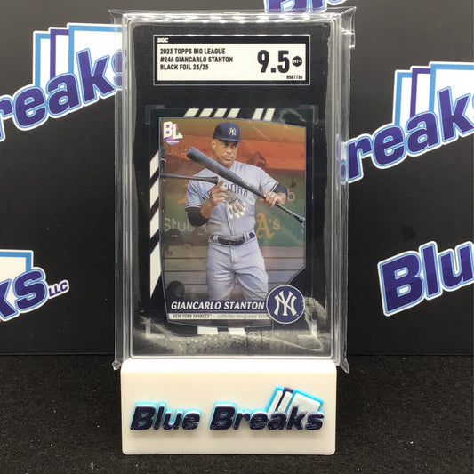 2023 Topps Big League - Giancarlo Stanton - Black Foil - 23/25 - New York Yankees - SGC 9.5