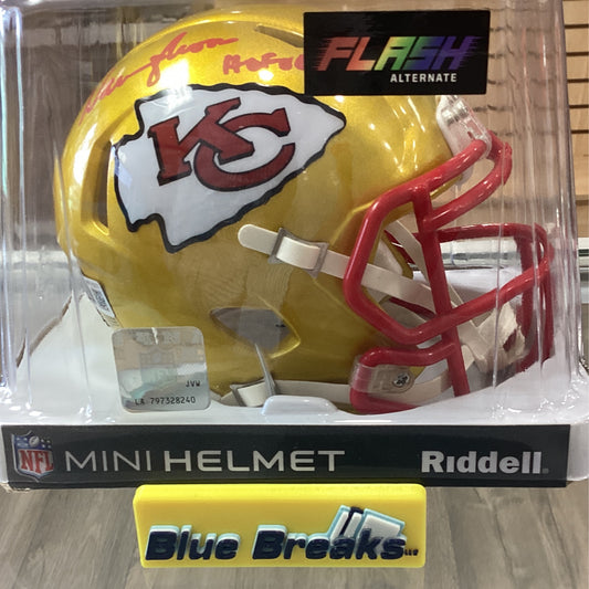 Warren Moon - Gold Helmet Signed