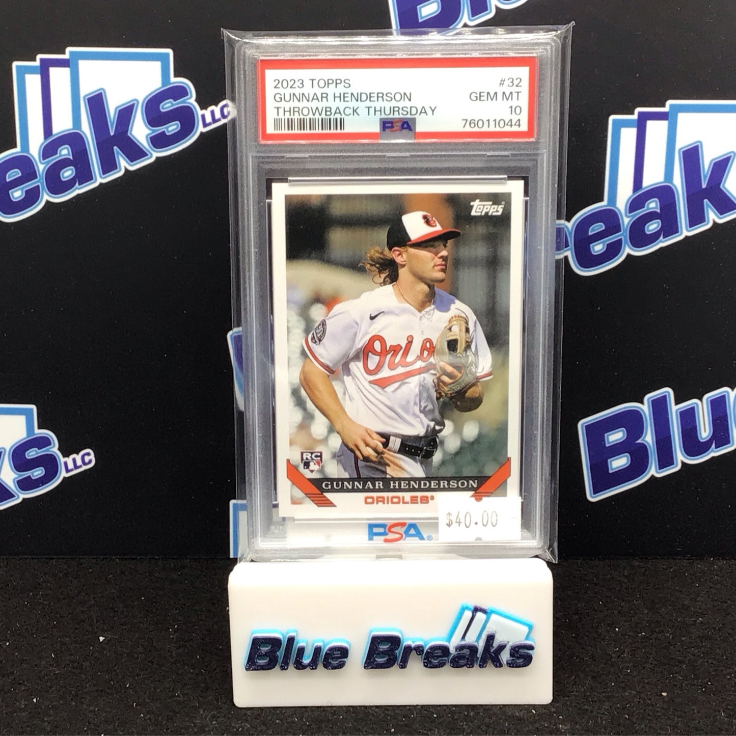 2023 Topps Throwback Thursday Gunnar Henderson RC #32 PSA 10 Orioles