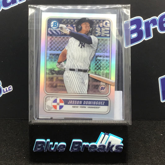 2020 Bowman Chrome Refractor Jasson Dominguez #STG-JD Yankees