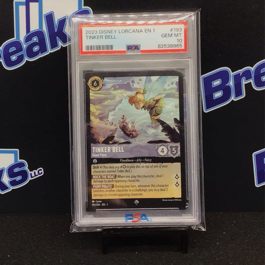 2023 Disney Lorcana Tinker Bell 193 PSA 10