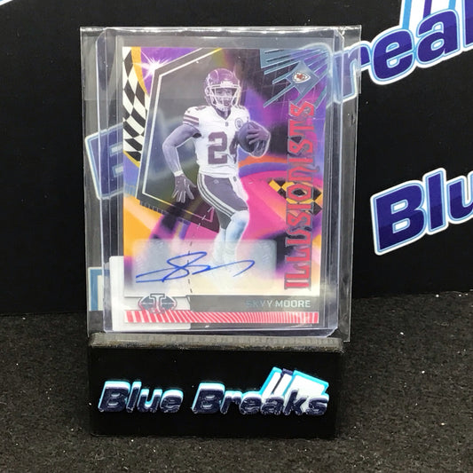 2023 Panini Illusions Illustionists Skyy Moore auto 06/50 #9 Chiefs
