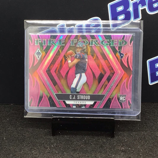 2023 Panini Phoenix Fire Forged pink CJ Stroud 080/175 RC #FF-6 Texans