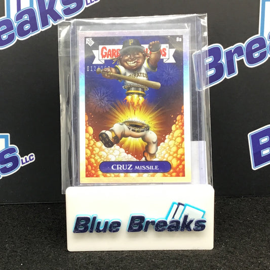 2022 Topps Garbage Pail Kids Refractor Oneil Cruz by Alex Pardee 012/250 #8a