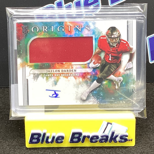 2021 Panini Origins Jaelon Darden relic auto #187