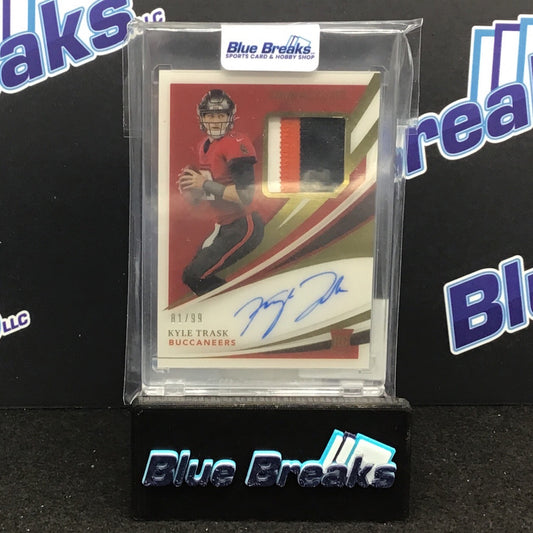 2021 Panini Immaculate Kyle Trask relic auto 81/99 #107 Buccaneers
