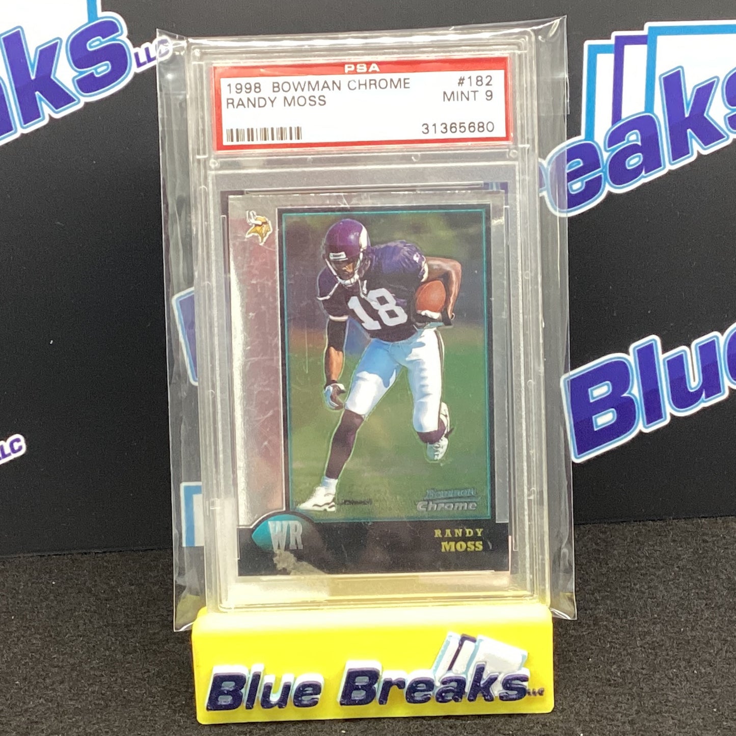 1998 Bowman Chrome Randy Moss PSA 9