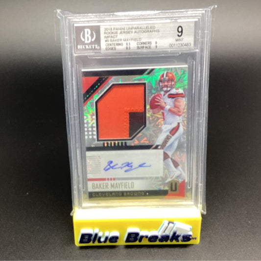 2018 Panini Unparalleled Rookie Jersey Auto - Baker Mayfield 35/75