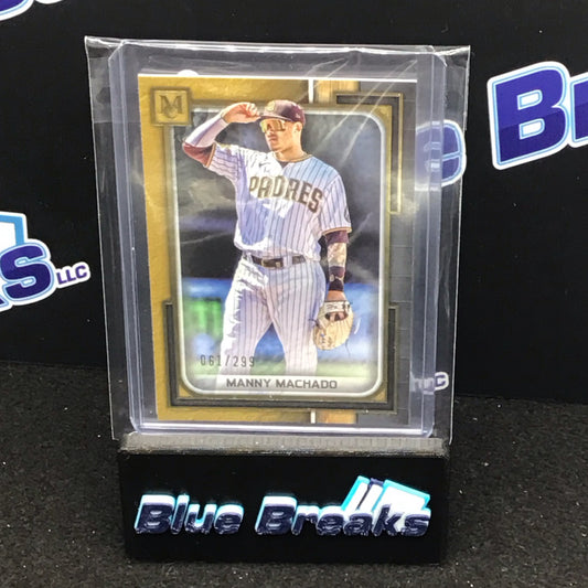 2023 Topps Museum Collection yellow Manny Machado 061/299 #11 Padres