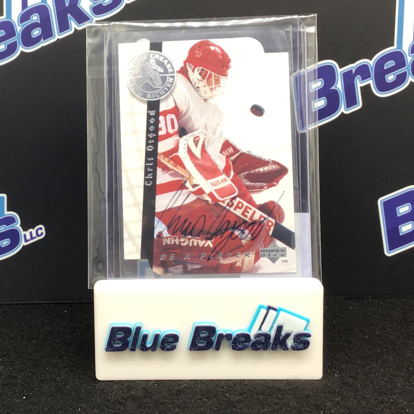 1996 Upper Deck Be a Player Chris Osgood auto #S193 Red Wings