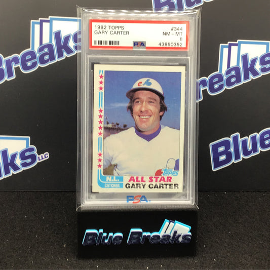 1982 Topps - Gary Carter - Toronto Expos - PSA 8