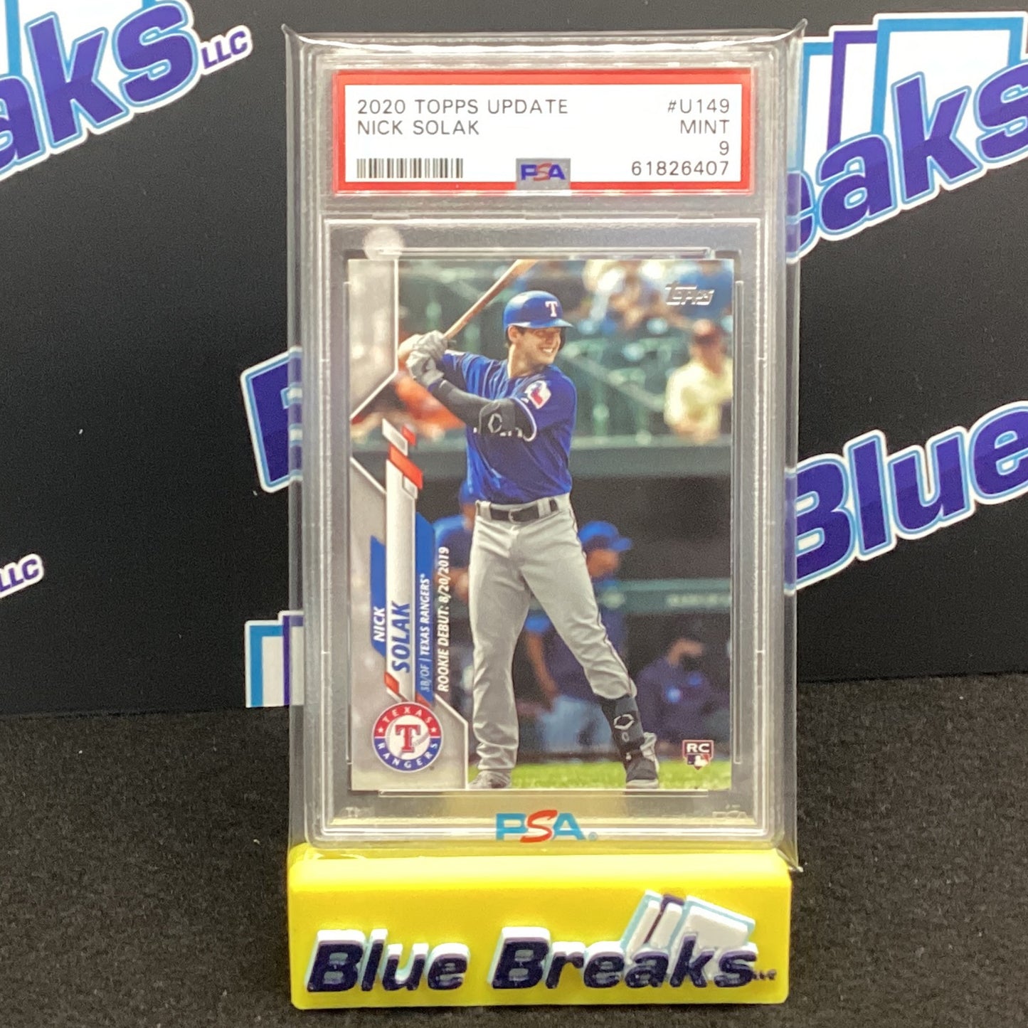2020 Topps Update Nick Solak PSA 9