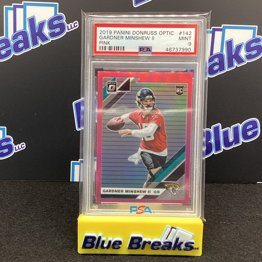 2019 Panini Donruss Optic - Gardner Minshew II - Pink - #142 PSA 9