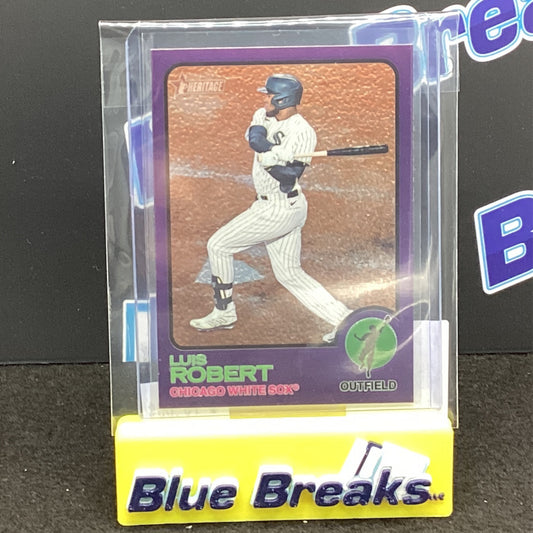 2022 Topps Heritage Purple Chrome Refractor Parallel Luis Robert 295