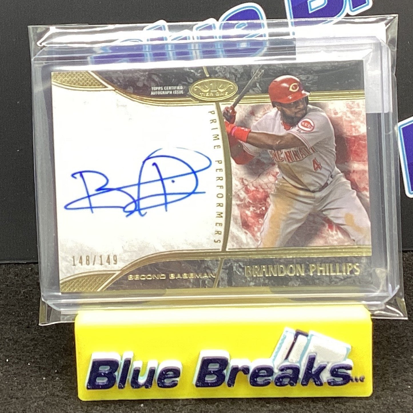 2016 Topps Tier One Brandon Phillips auto 148/149 #PP-BP Reds