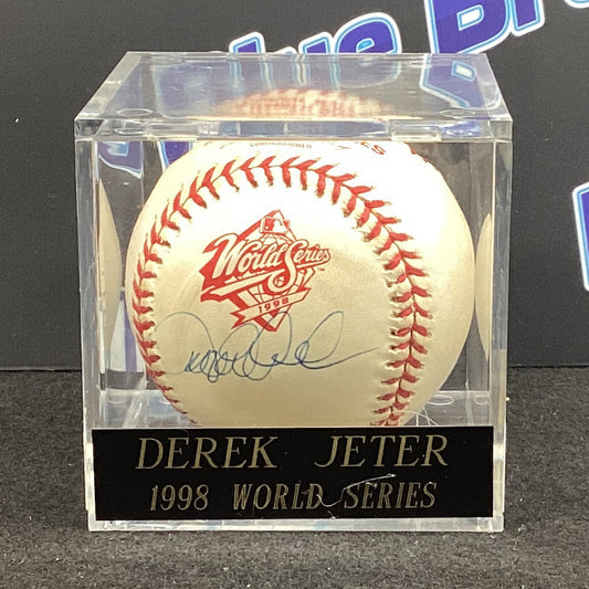1998 World Series - Derek Jeter - New York Yankees - Signed Baseball - JSA Certified W/Letter