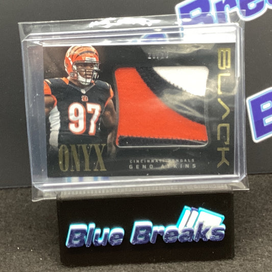 2013 Panini Black Onyx Geno Atkins 20/25 #20 Bengals
