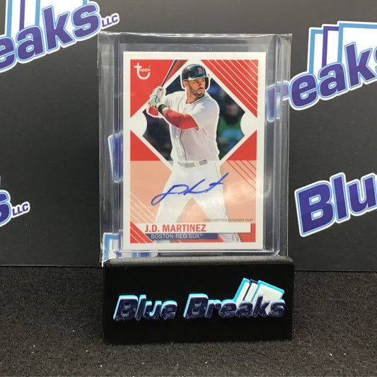 2021 Topps - Certified Autograph - J.D. Martinez - Boston Red Sox - 60/80