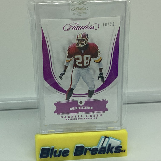 2018 Panini Flawless Legends Darrell Green Ruby 10/20