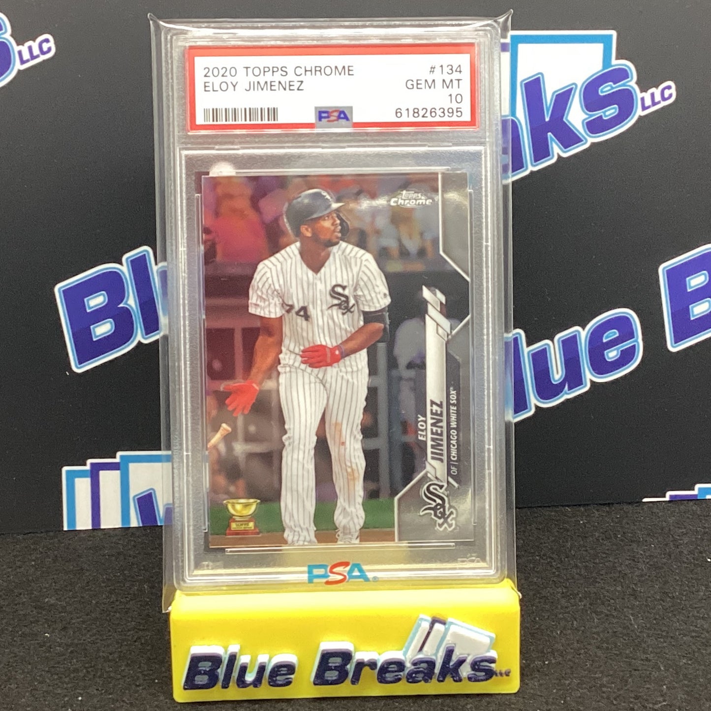 2020 Topps Chrome Eloy Jimenez PSA Gem MT 10