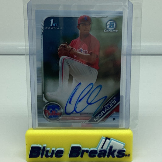 2019 Bowman Chrome - Francisco Morales
