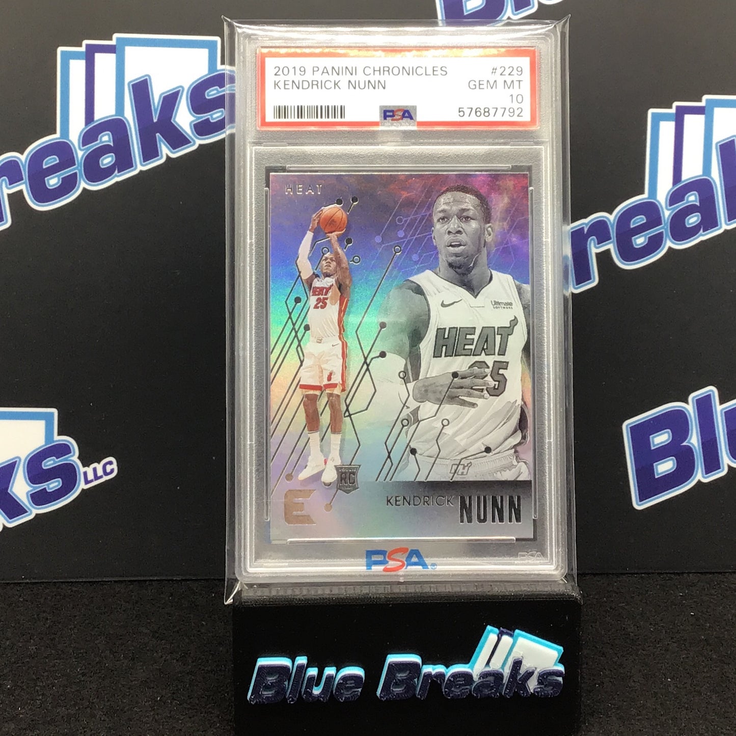 2019 Panini Chronicles - Kendrick Nunn - #229 - Miami Heat - PSA 10