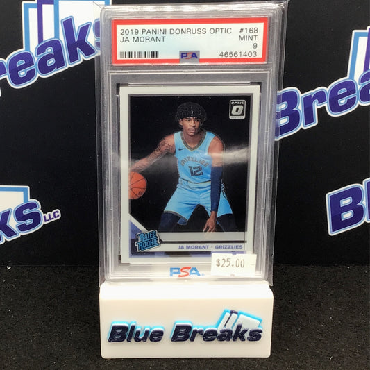 2019 Panini Donruss Optic Rated Rookie Ja Morant #168 PSA 9 Grizzles
