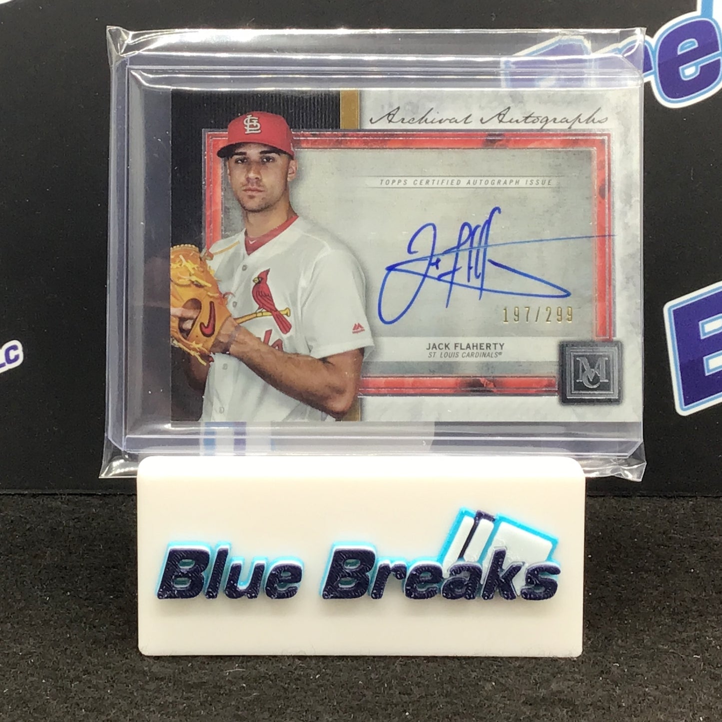 2020 Topps - Museum Collection - Jack Flaherty - St Louis Cardinals - Archival Auto - 197/299