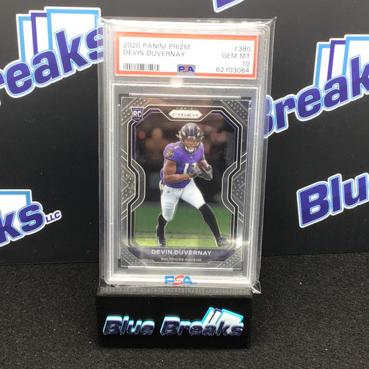 2020 Panini Prizm - Devin Duvernay - 380 - PSA 10 - Baltimore Ravens
